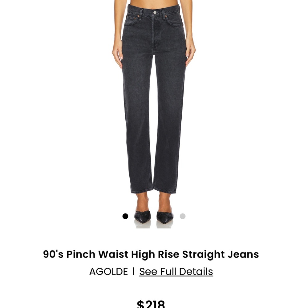 Agolde Dark Denim High Rise Jeans